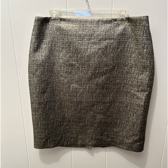 Nwt- 🎄 NY&Co Women’s Metallic Skirt - Picture 1 of 4